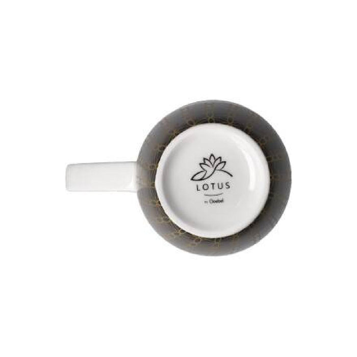 Goebel Yin Yang Schwarz Teetasse mit Deckel und Sieb