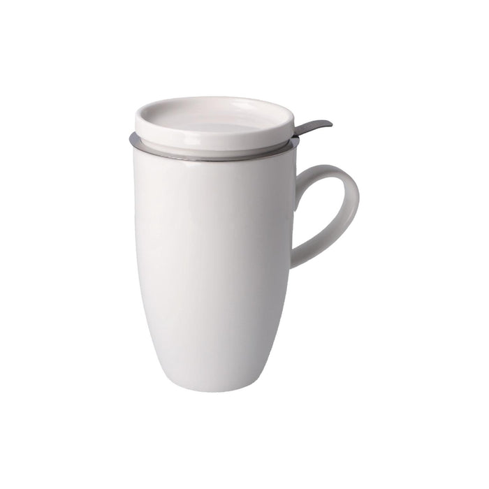 Kaiser weiß Teetasse mit Deckel und Sieb
