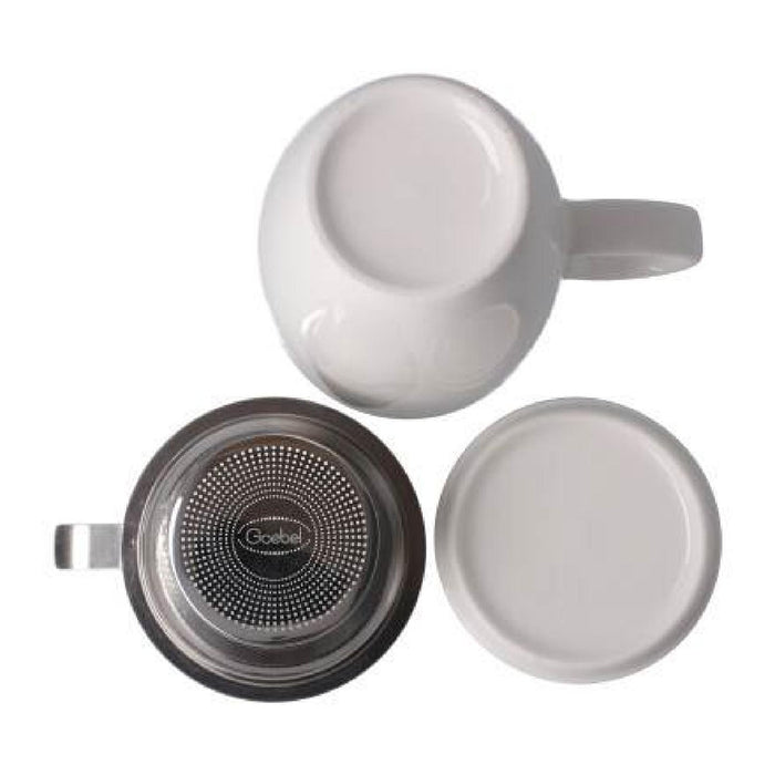 Kaiser weiß Teetasse mit Deckel und Sieb