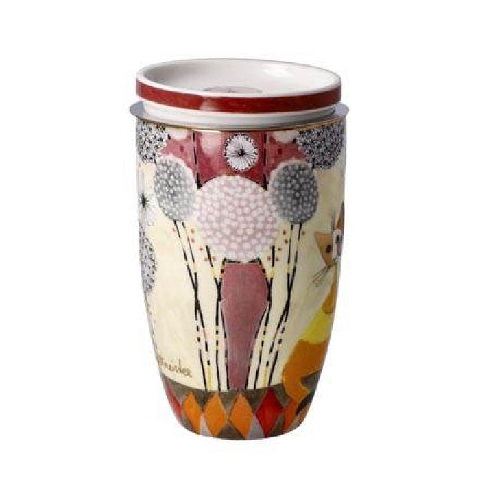 Goebel Rosina Wachtmeister - Soffioni Teetasse mit Deckel und Sieb