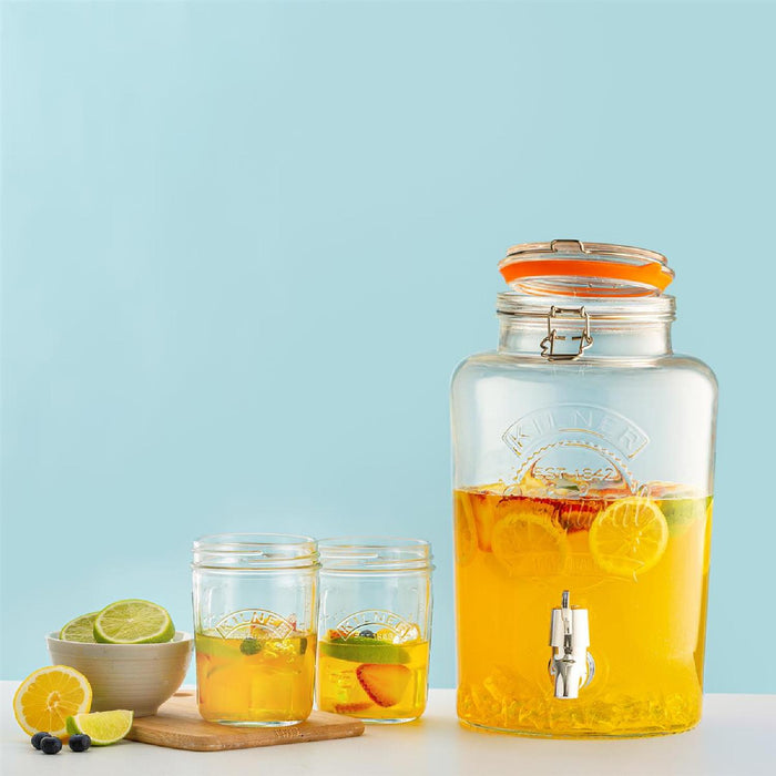 KILNER ROUND Bügelverschluss Getränkespender, 5 Liter