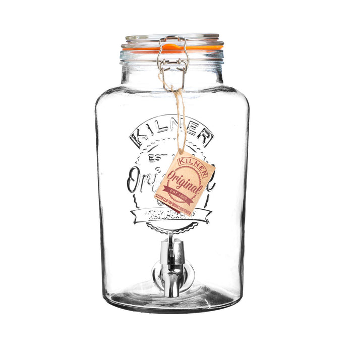 KILNER ROUND Bügelverschluss Getränkespender, 5 Liter