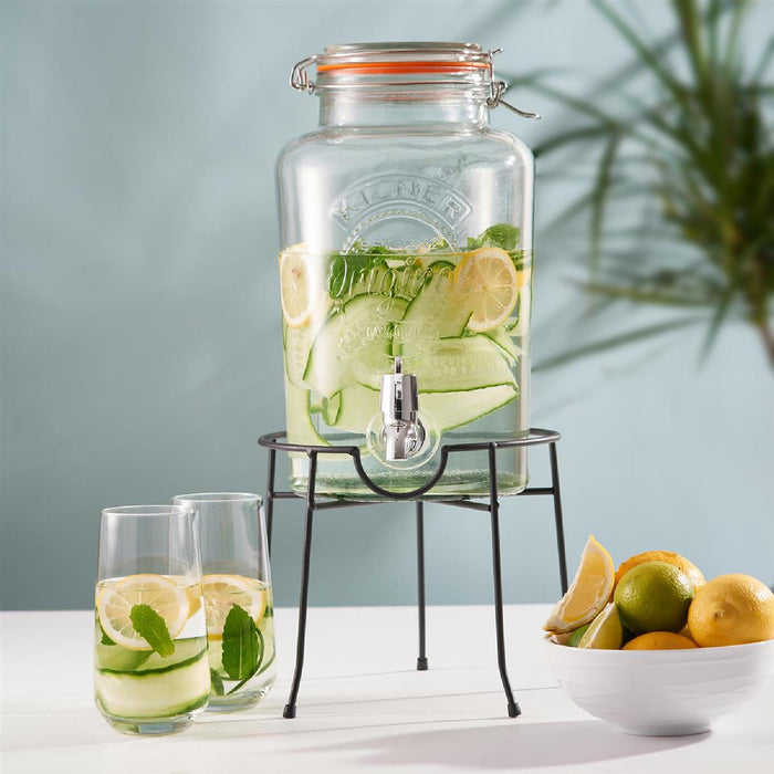 KILNER ROUND Bügelverschluss Getränkespender, 5 Liter