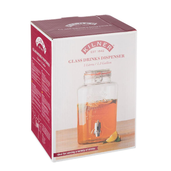 KILNER ROUND Bügelverschluss Getränkespender, 8 Liter