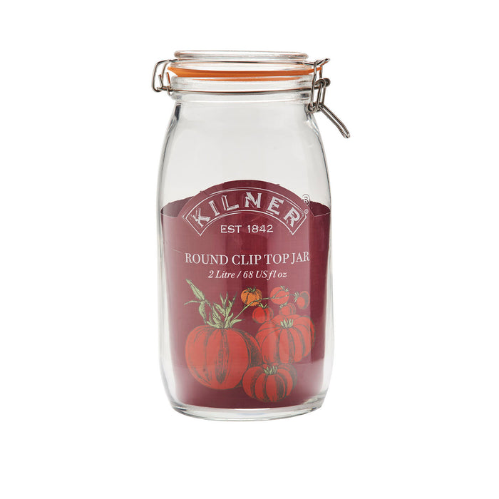 KILNER Rundes Bügelverschluss Glas, 2 Liter