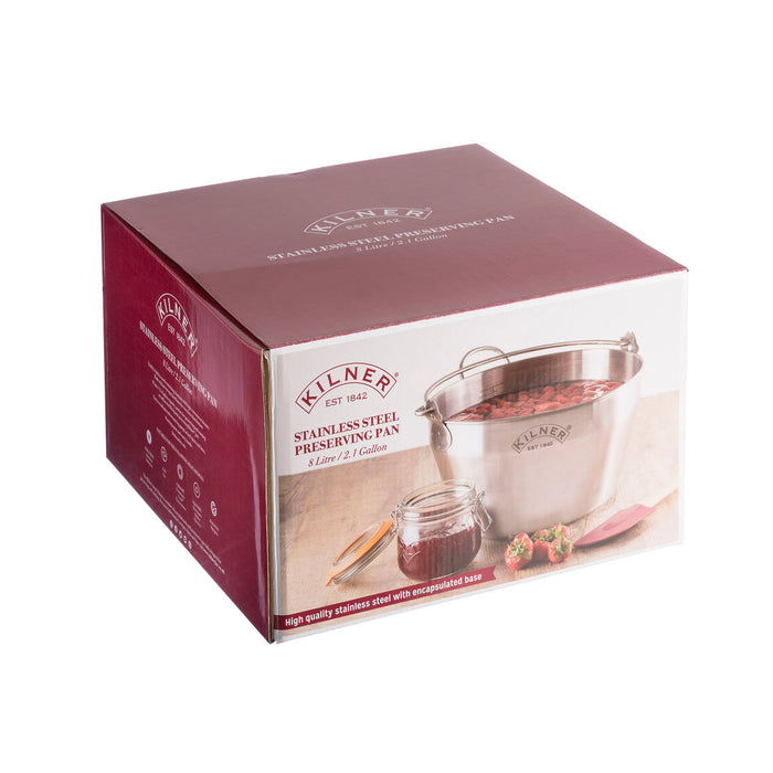 KILNER Edelstahl Einkochtopf, 8 Liter