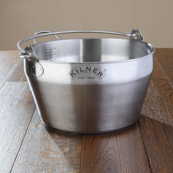 KILNER Edelstahl Einkochtopf, 8 Liter