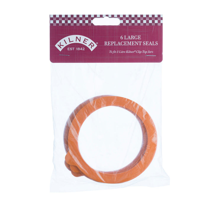 KILNER 6er Pack Einkochringe für 3 Liter