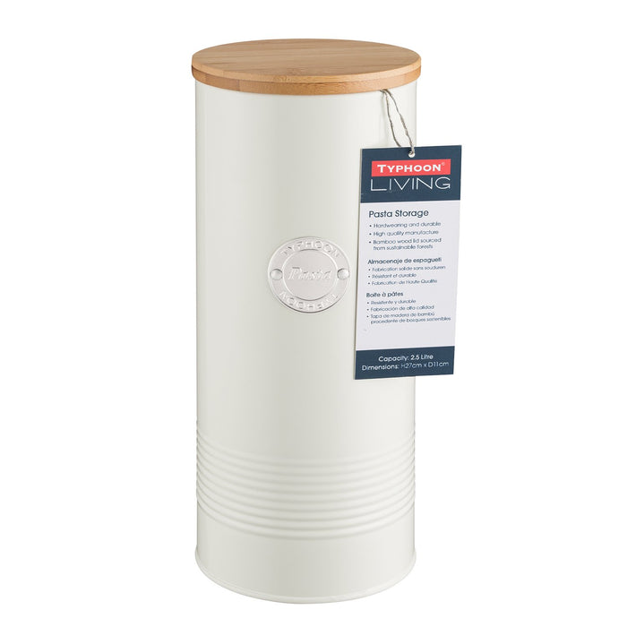 TYPHOON LIVING Spaghettidose, pastellcreme, 2,5 Liter