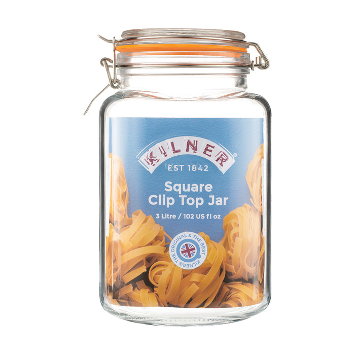 KILNER Bügelverschlussglas 3l qu.