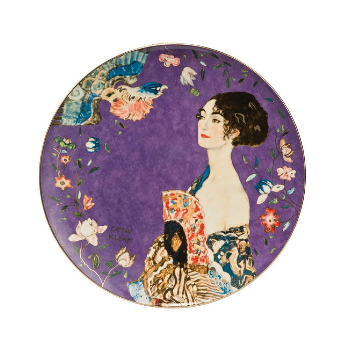 Goebel Gustav Klimt  - Dame mit Fächer - Wandteller