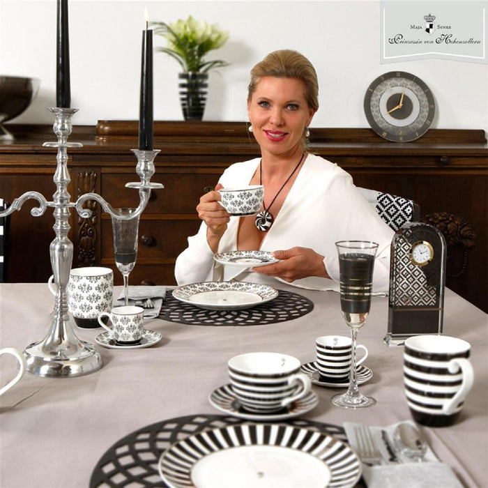 Goebel Black and White Chateau - "Diamonds" - Servietten