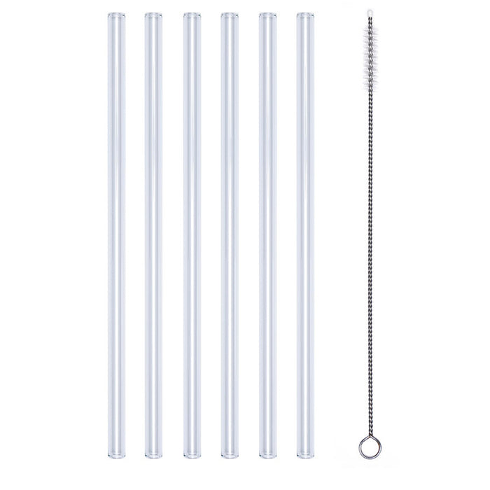 PROFINO SELECT Glastrinkhalm Set 7 tlg. - Länge 20 cm