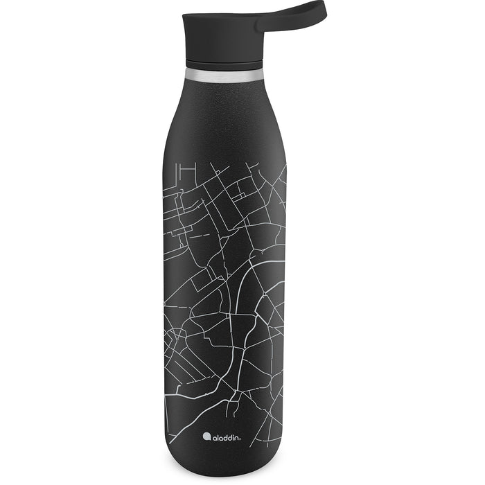 ALADDIN CityLoop Isolierflasche, 0,6L, Lava-Schwarz + Print