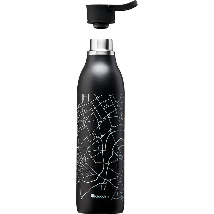 ALADDIN CityLoop Isolierflasche, 0,6L, Lava-Schwarz + Print