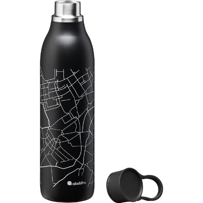 ALADDIN CityLoop Isolierflasche, 0,6L, Lava-Schwarz + Print
