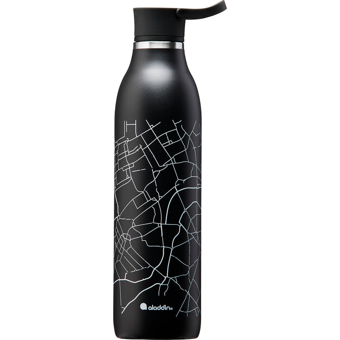 ALADDIN CityLoop Isolierflasche, 0,6L, Lava-Schwarz + Print