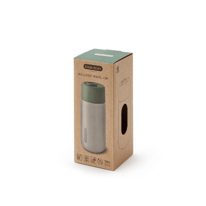 BLACK+BLUM Edelstahl To Go Isolierbecher, olive, 340 ml