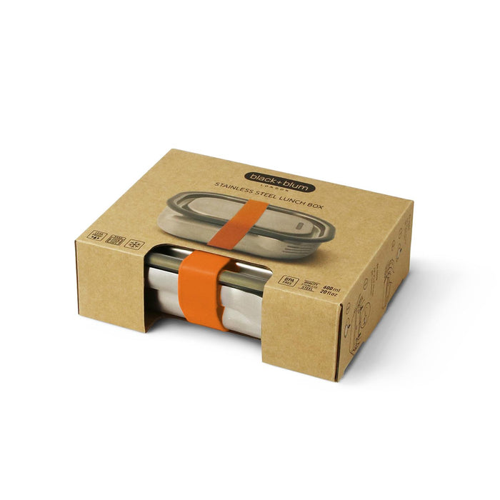BLACK+BLUM Edelstahl Lunchbox klein, Orange, 600 ml