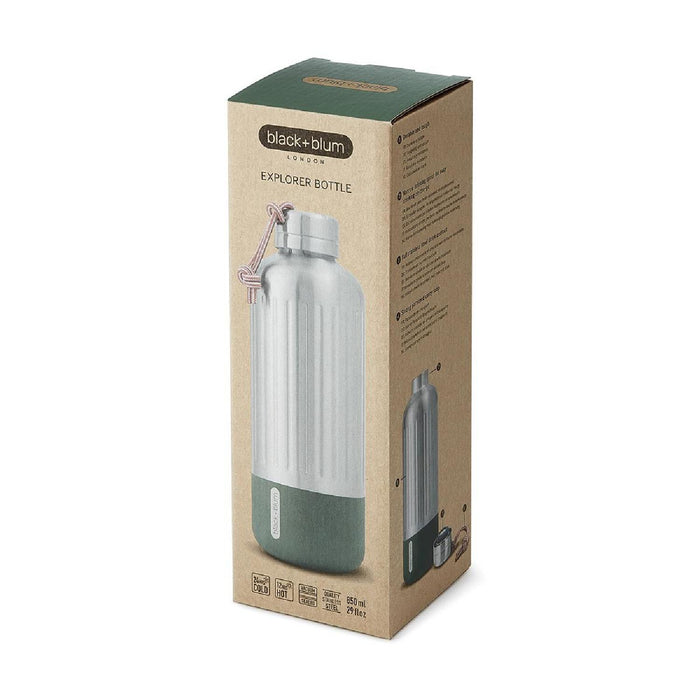 BLACK+BLUM Explorer Isolierflasche, klein, olive, 650 ml