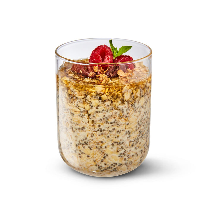 BLACK+BLUM Lunchbecher aus Glas, Schiefer, 400 ml