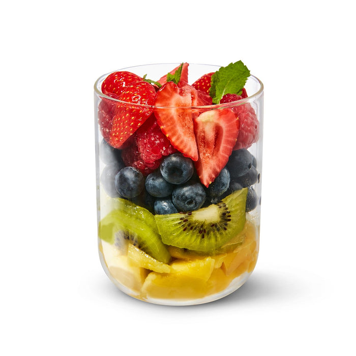 BLACK+BLUM Lunchbecher aus Glas, Schiefer, 400 ml