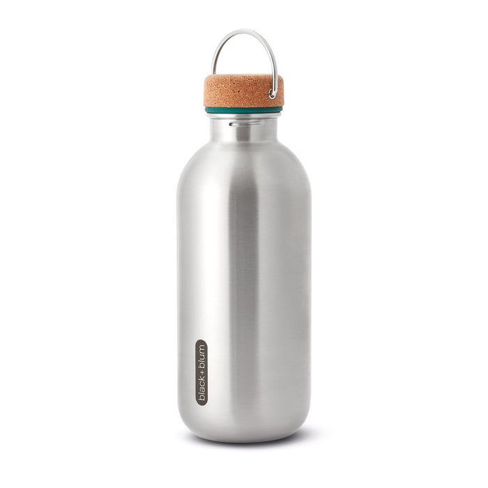 BLACK+BLUM Edelstahl Wasserflasche, ozean, 600 ml
