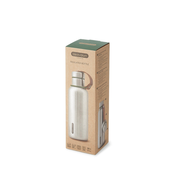 BLACK+BLUM Isolierflasche (optimiertes Design), olive, 500 ml
