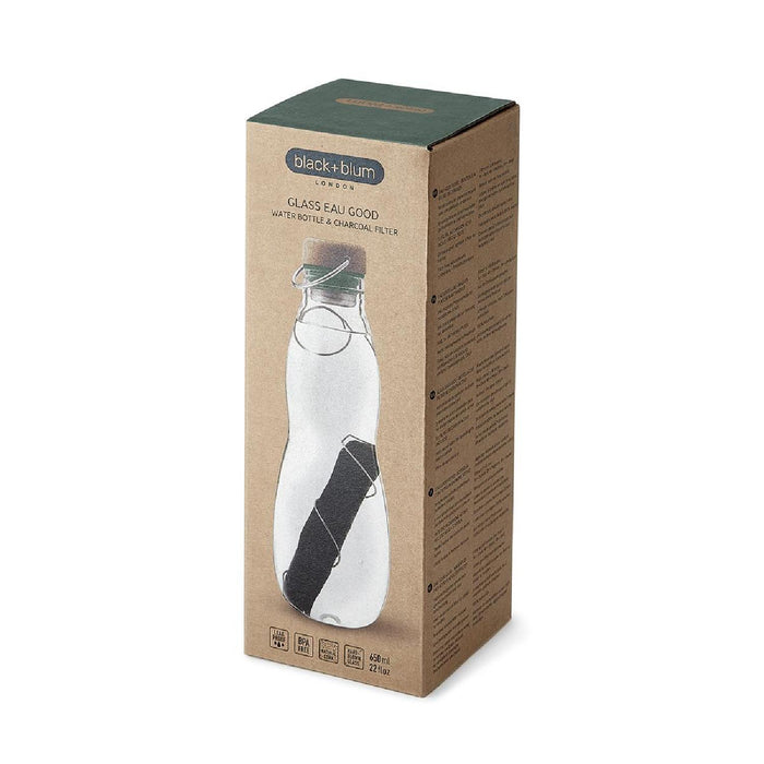 BLACK+BLUM Eau Good Glas (optimiertes Design), olive,  650 ml
