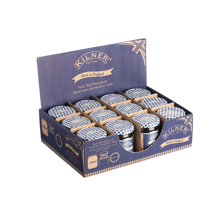KILNER Rundes Drehverschluss Einkochglas, 228 ml