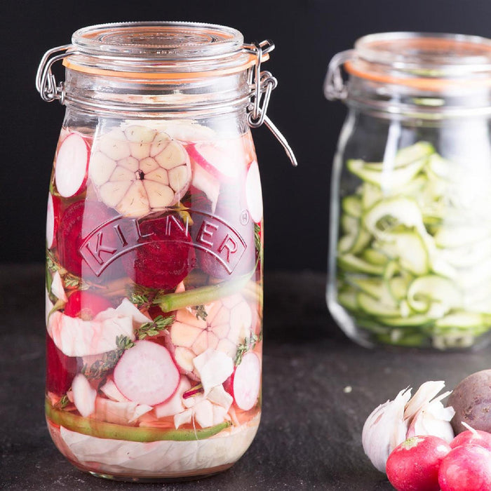 KILNER Rundes Bügelverschluss Glas, 1,5 Liter