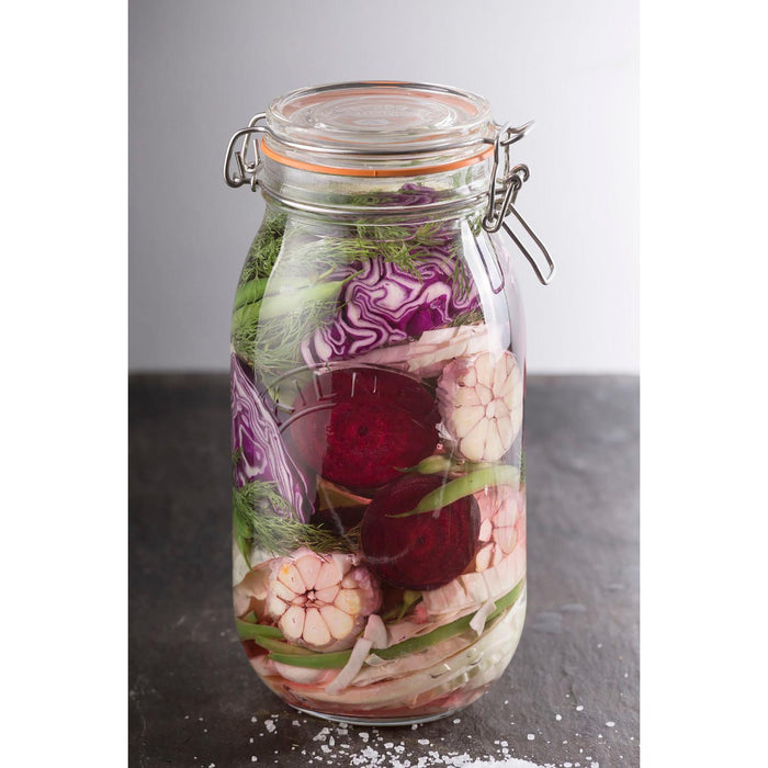 KILNER Rundes Bügelverschluss Glas, 1,5 Liter