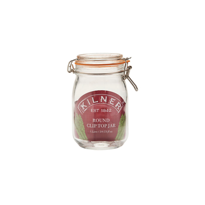 KILNER Rundes Bügelverschluss Glas, 1 Liter
