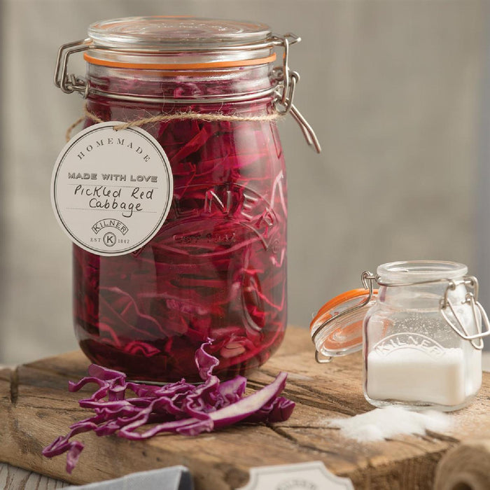 KILNER Rundes Bügelverschluss Glas, 1 Liter