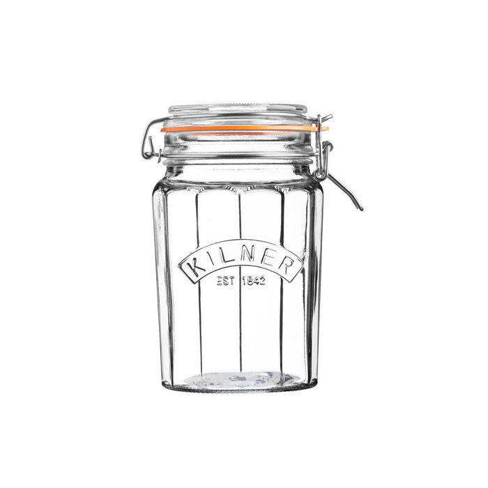 KILNER Facetten-Glas mit Bügelverschluss, 950 ml