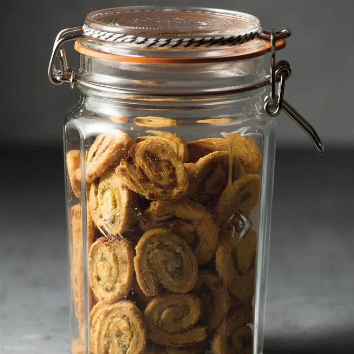 KILNER Facetten-Glas mit Bügelverschluss, 950 ml