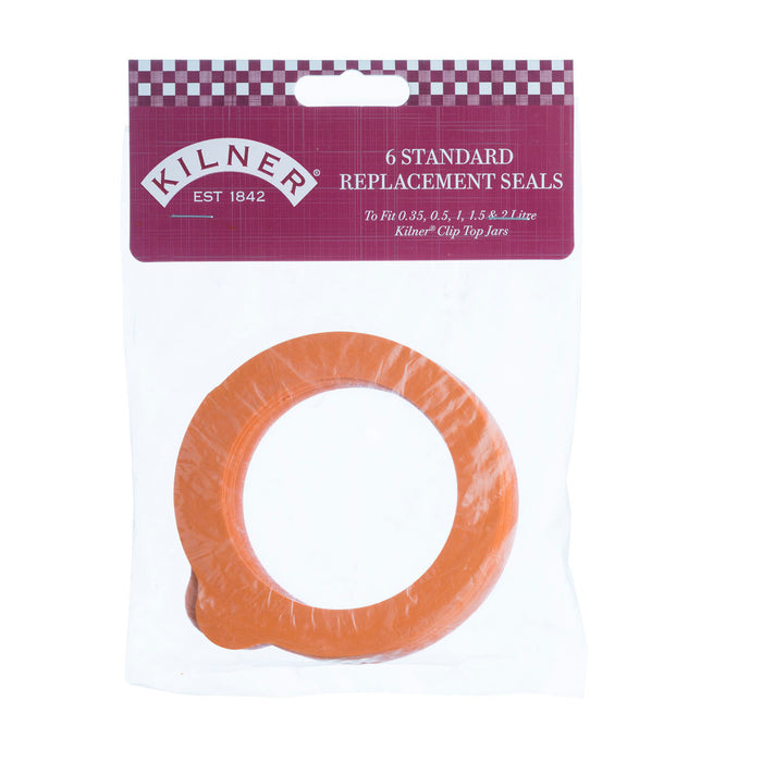 KILNER 6er Pack Einkochringe für 0.35 - 2 Liter