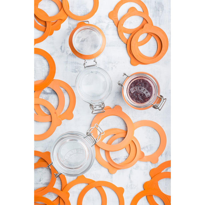 KILNER 6er Pack Einkochringe für 0.35 - 2 Liter