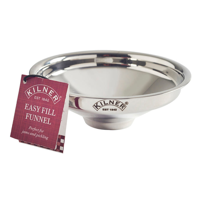 KILNER Edelstahl EASY FILL Trichter, Edelstahl