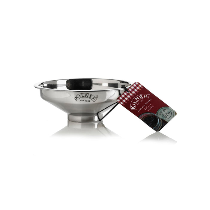 KILNER Edelstahl EASY FILL Trichter, Edelstahl