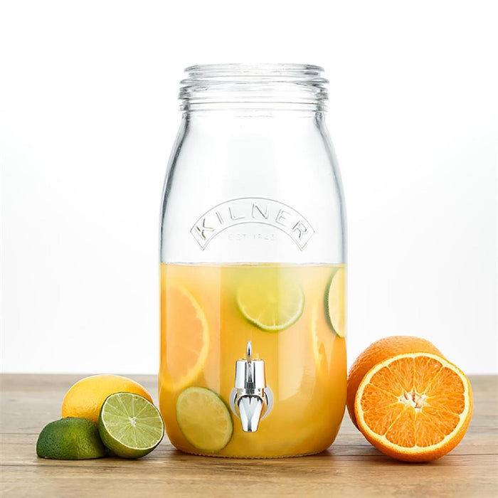 KILNER Getränkespender Einmachglas, 3 Liter