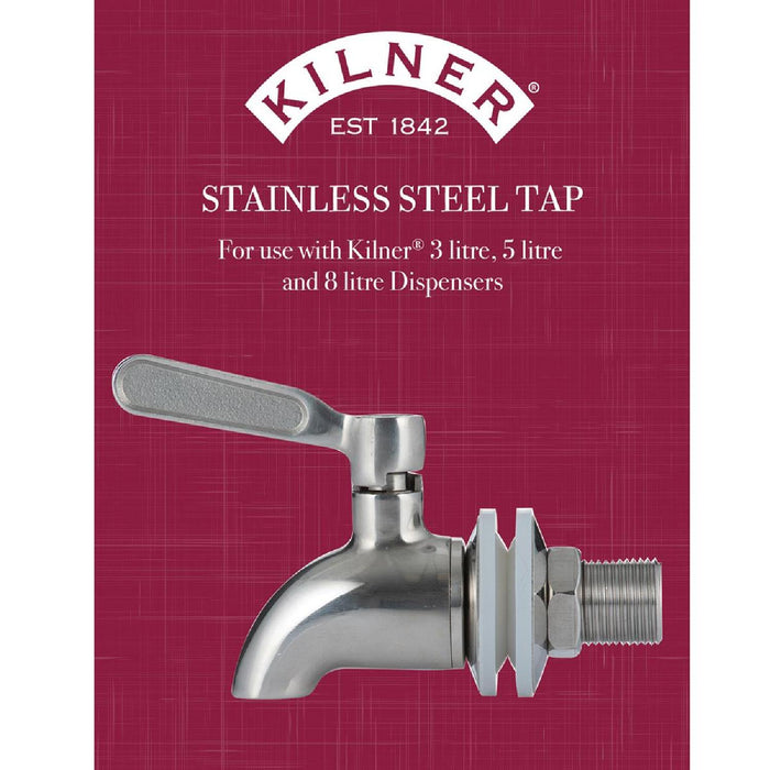 KILNER Edelstahl-Getränkespenderhahn