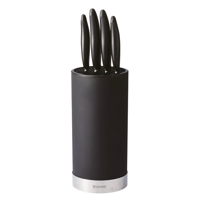 KYOCERA Runder Softtouch Messerblock inklusive 4 GEN-Messer