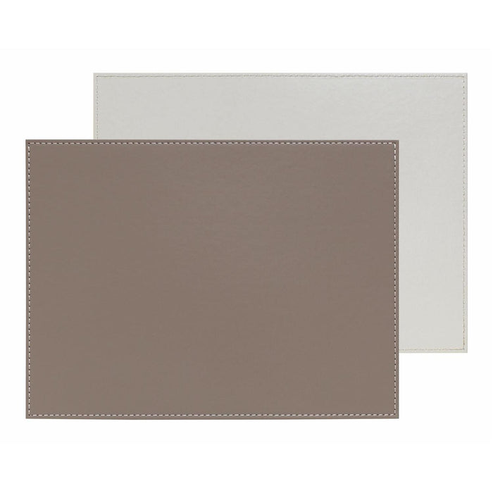 FREEFORM DUO - Platzset rechteckig, Taupe/Weiß