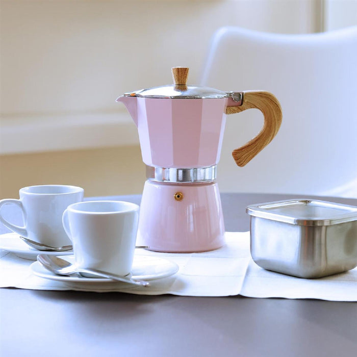 GNALI & ZANI Venezia - Espressokocher, rosa, 3 Tassen