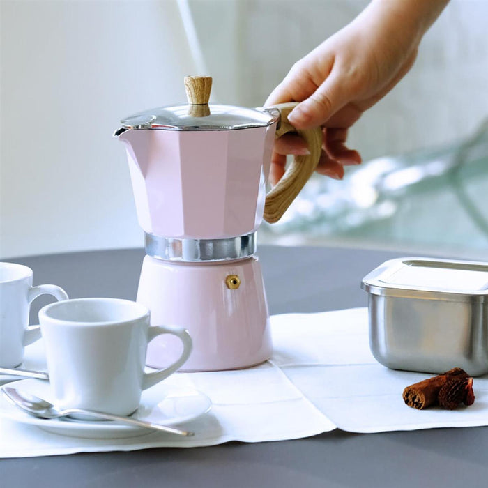GNALI & ZANI Venezia - Espressokocher, rosa, 3 Tassen