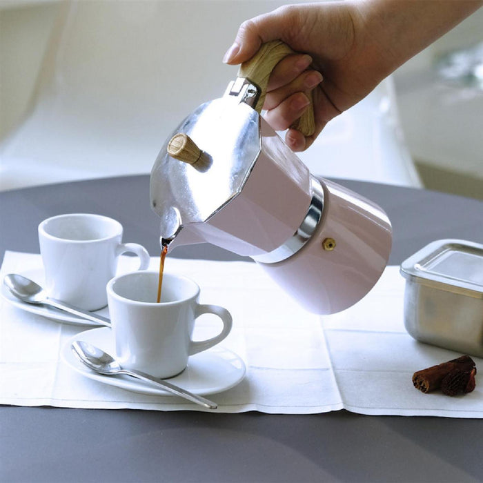 GNALI & ZANI Venezia - Espressokocher, rosa, 9 Tassen