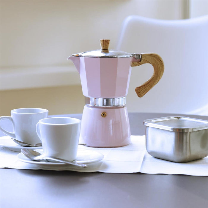 GNALI & ZANI Venezia - Espressokocher, rosa, 9 Tassen