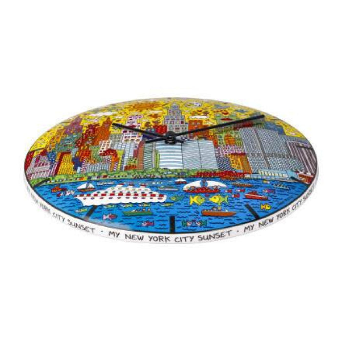 Goebel James Rizzi My New York City Sunset Wanduhr
