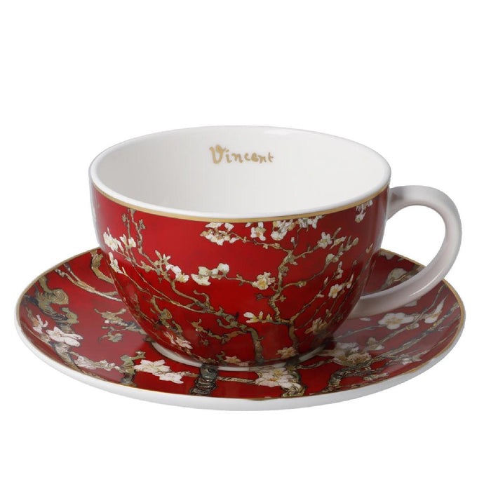 Goebel Vincent van Gogh  - Mandelbaum Rot - Tee-/ Cappuccinotasse